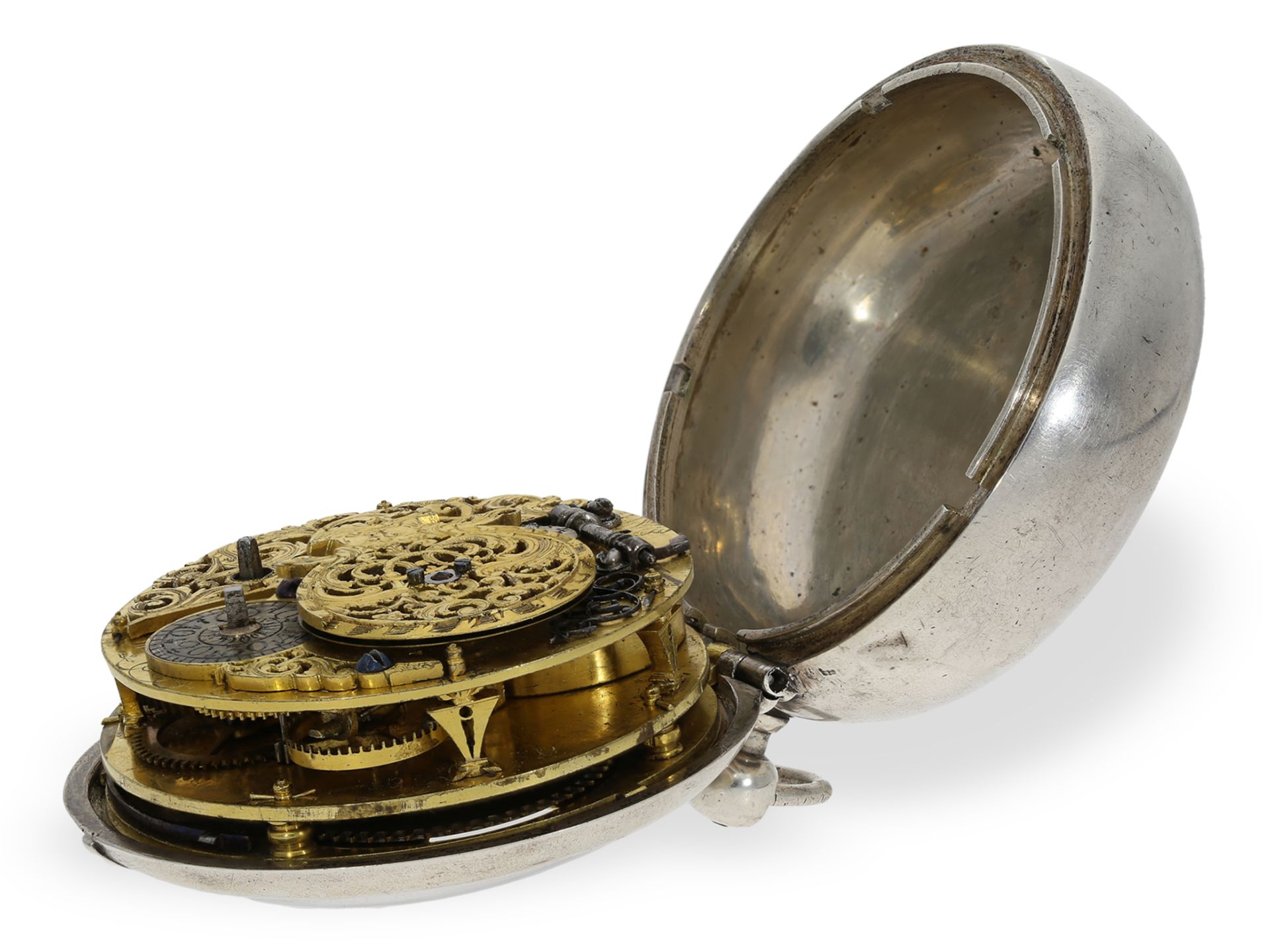 Important astronomical pocket watch/coach clock, Pierre Caillatte Heidelberg, ca. 1640/1700 - Image 4 of 6