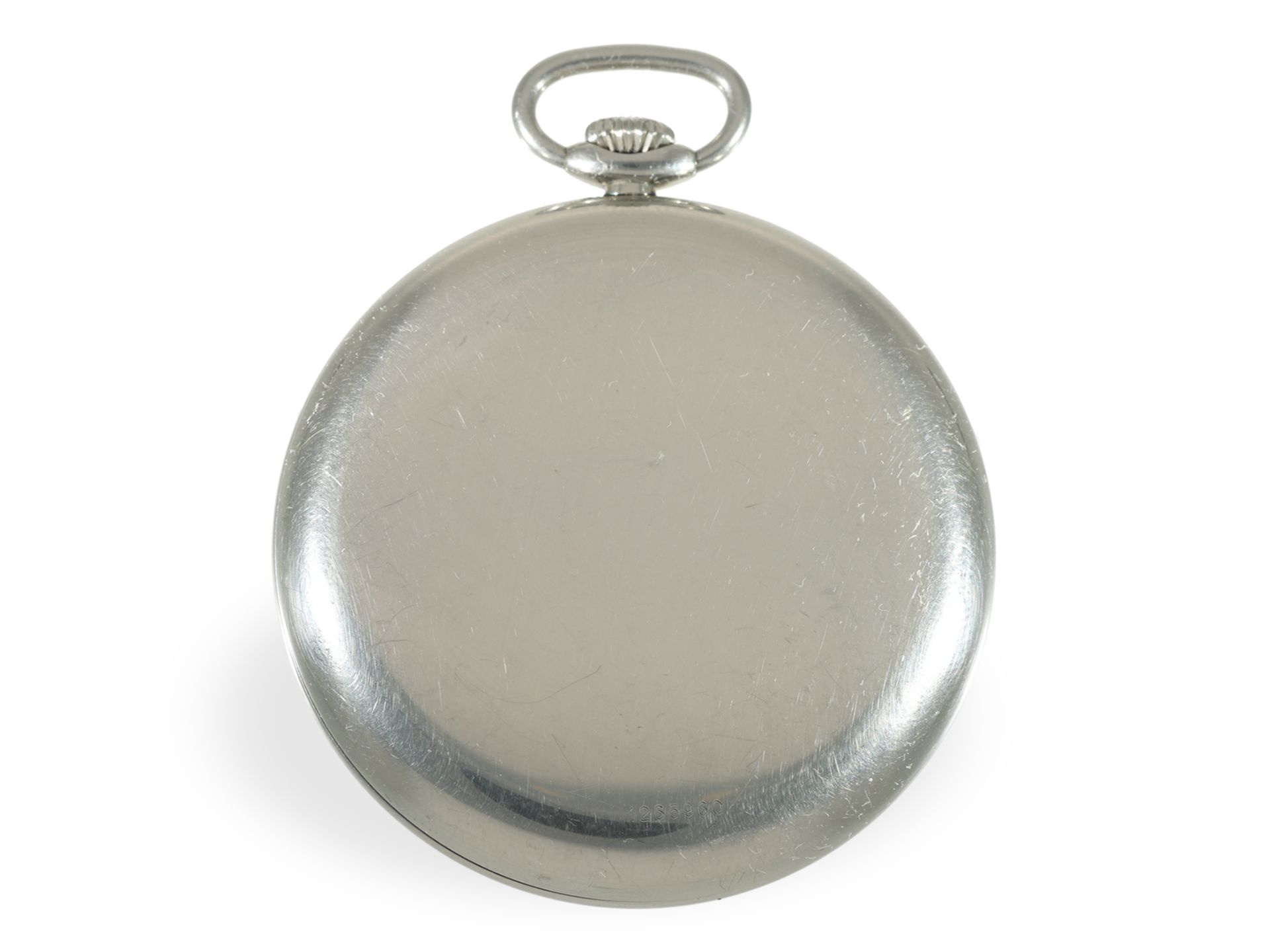 Pocket watch: IWC steel dress watch, reference 5301, calibre 972, 1970s - Image 5 of 5