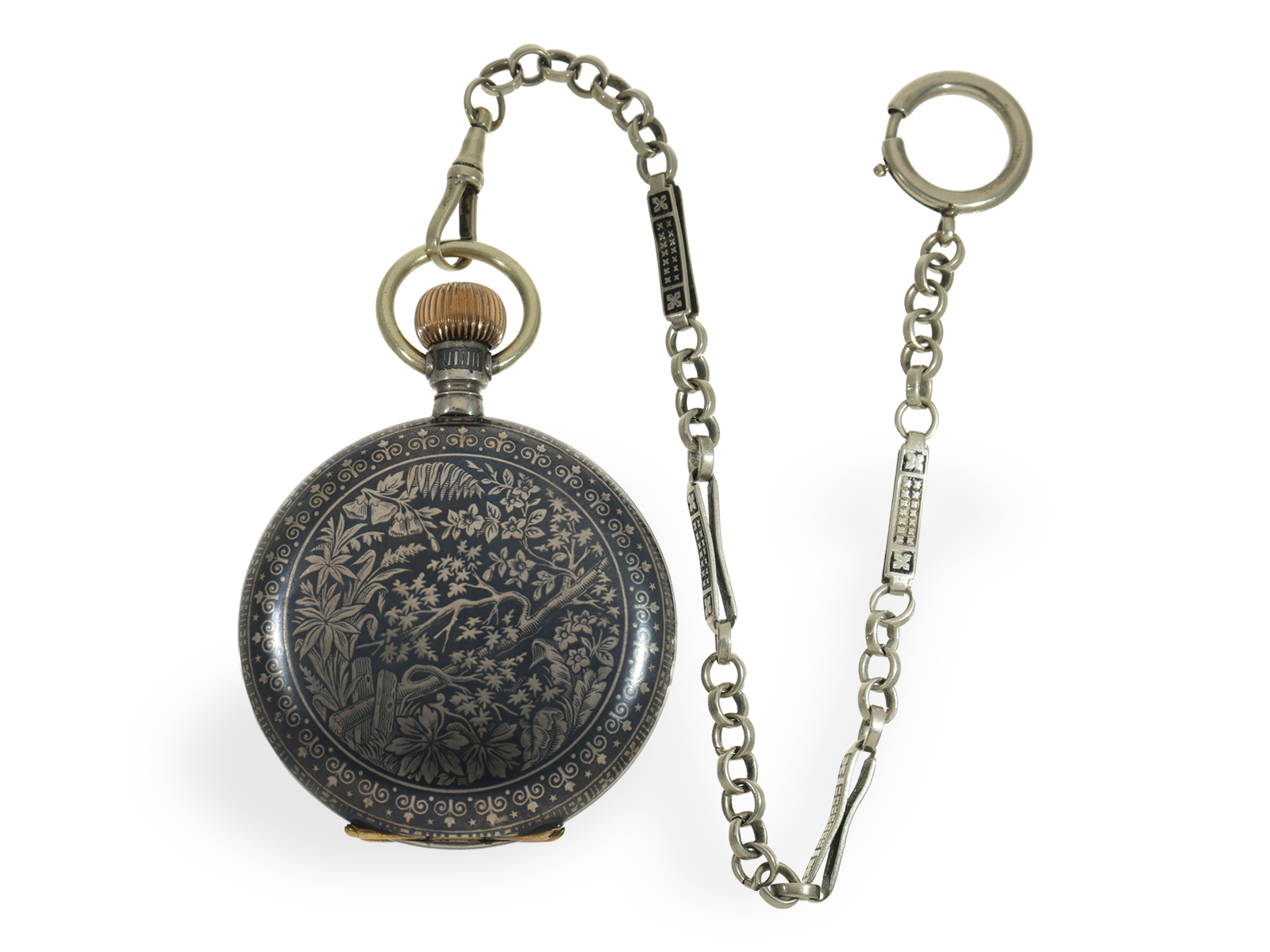Pocket watch: extremely unusual, very large Tula hunting case watch, Ankerchronometer J.C & Co., ca.
