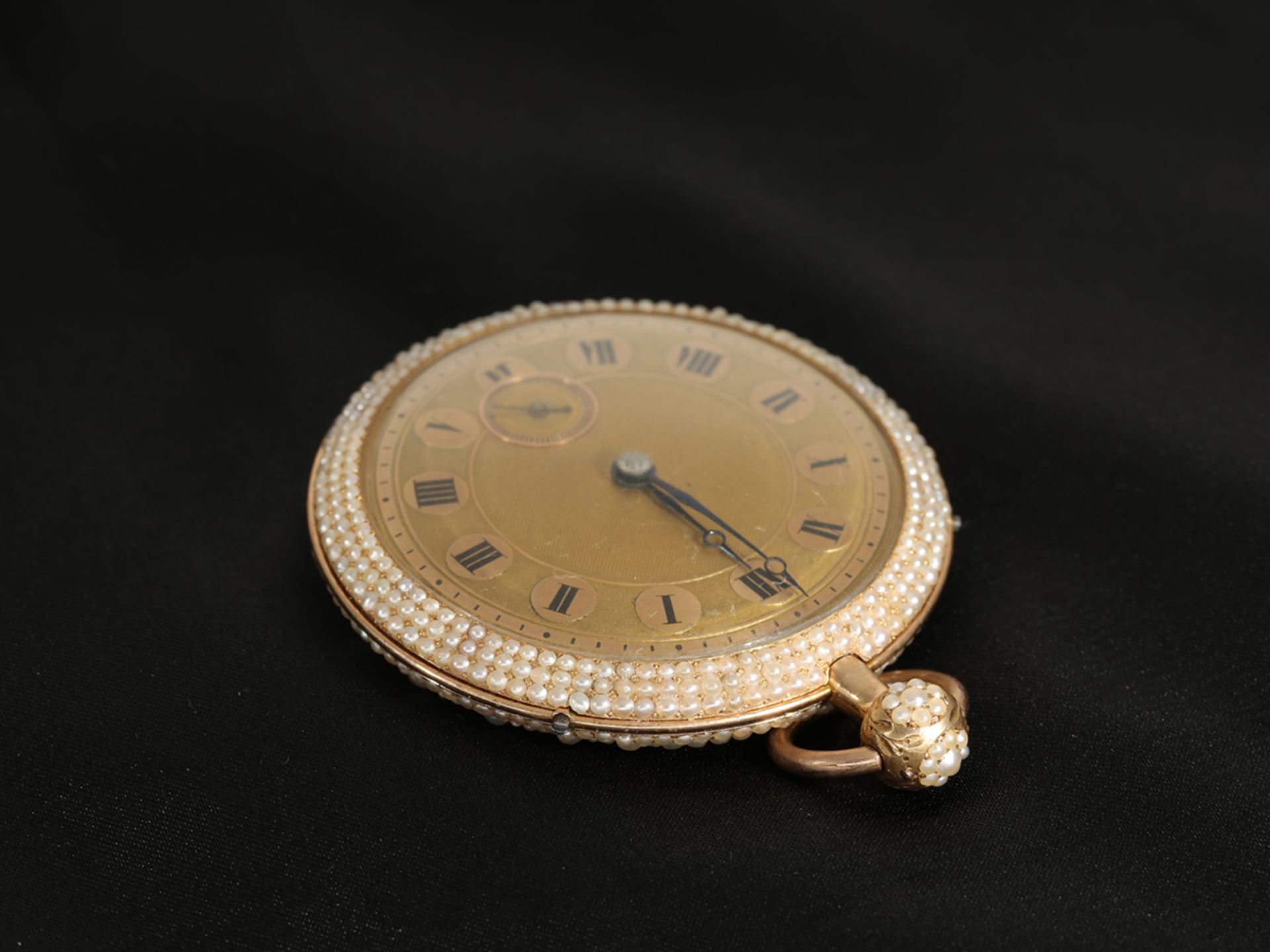 Important, museum-quality pocket watch with Oriental pearl setting and repeater, probably Bautte & M - Image 8 of 10