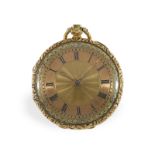 Taschenuhr: goldene Spindeluhr um 1830, aus dem Besitz der Falinskys(Rittergut)