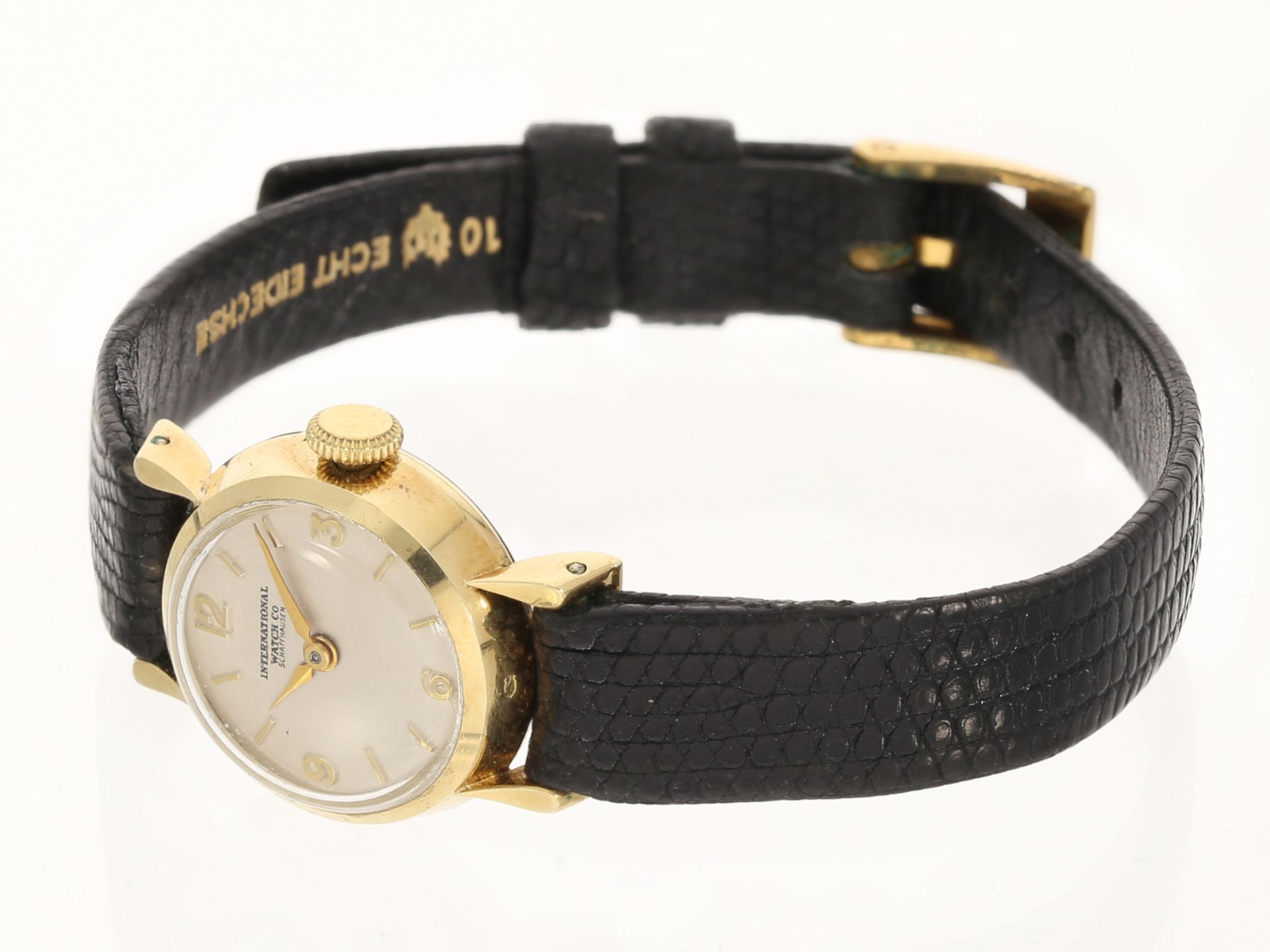 Armbanduhr: vintage Damenuhr von IWC, 14K Gold - Bild 2 aus 3
