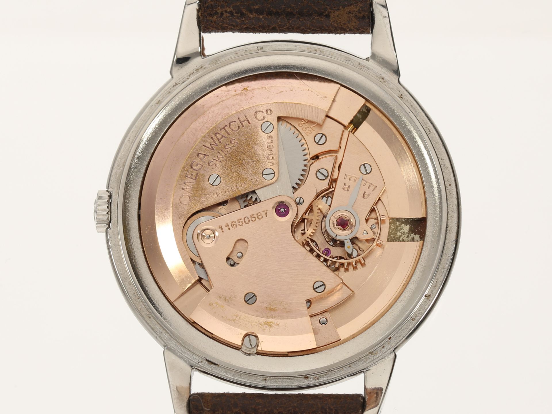 Armbanduhr: vintage Omega 2482-2 Jumbo in Stahl, 1950er - Bild 5 aus 6
