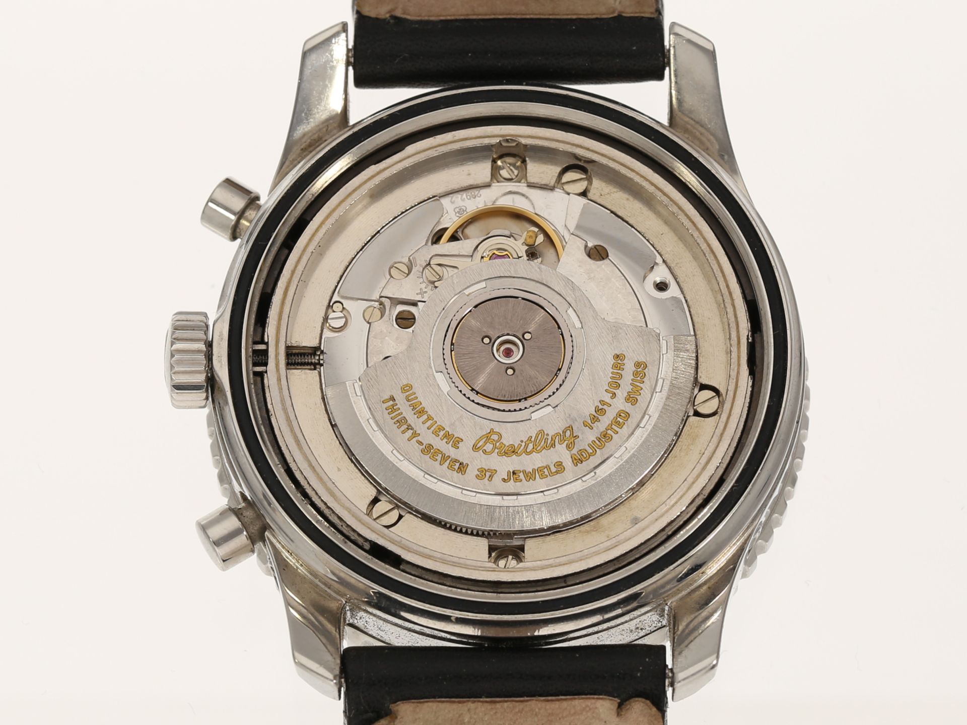 Armbanduhr: Breitling Navitimer 1461 Chronograph in Stahl, Re. A19022, limitiert No. 164/250 - Bild 4 aus 6