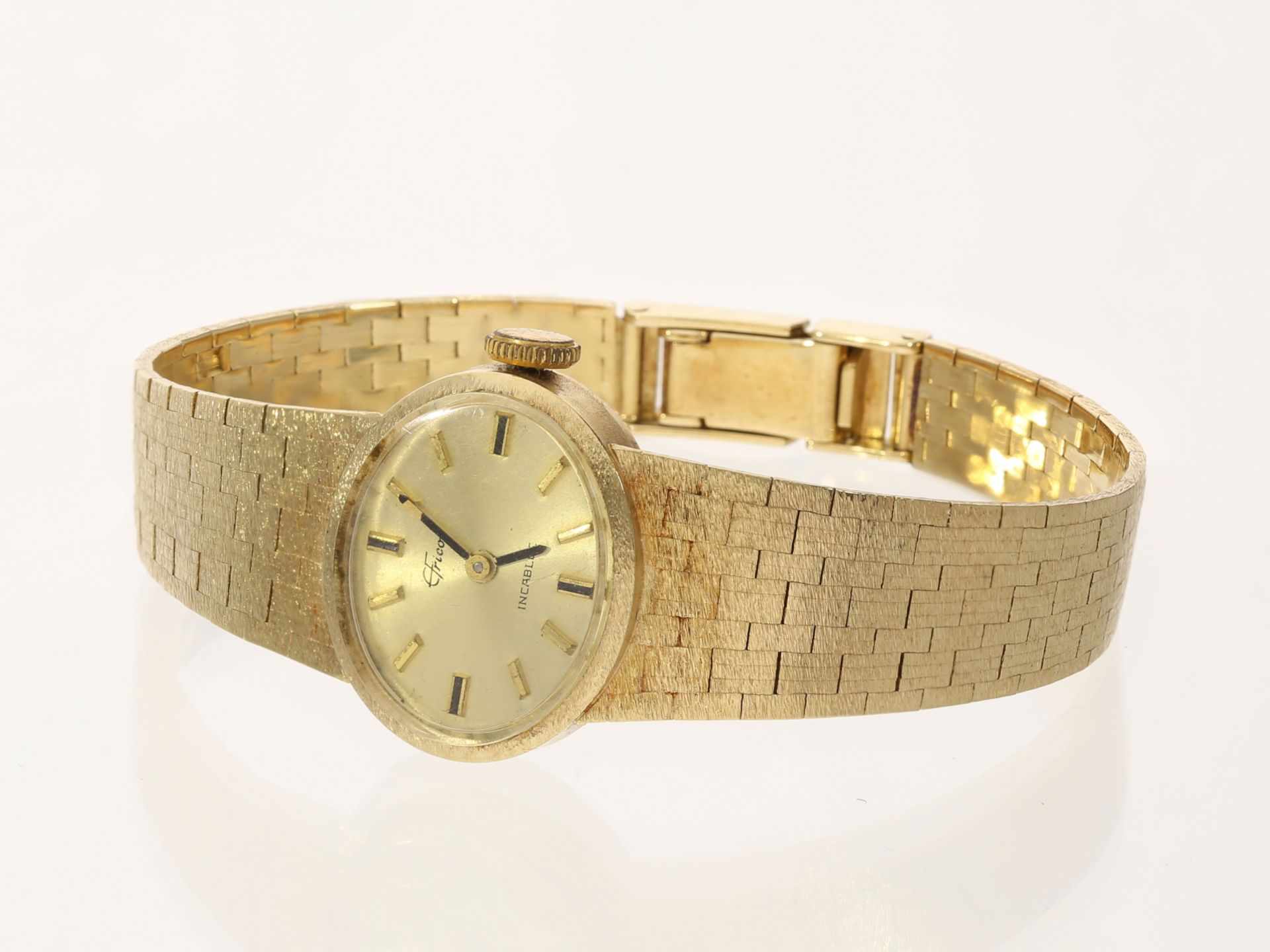 Armbanduhr: vintage Schmuckuhr in 14K Gold, "EFrico" - Image 2 of 3