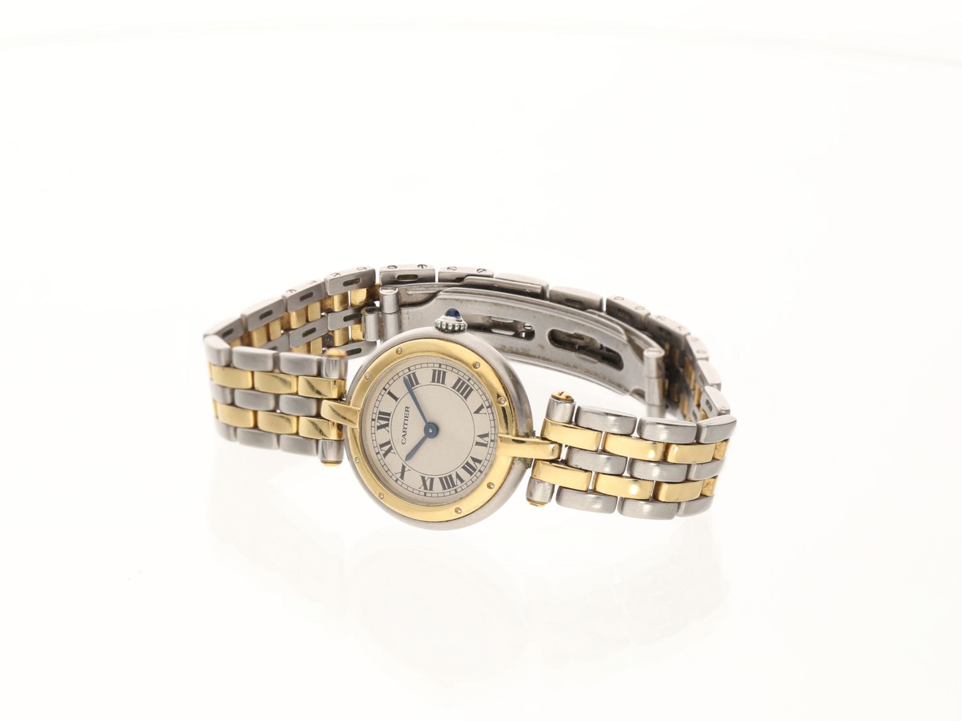 Armbanduhr: klassische Cartier Panthère Vendôme, Stahl/Gold, 90er Jahre - Image 2 of 3