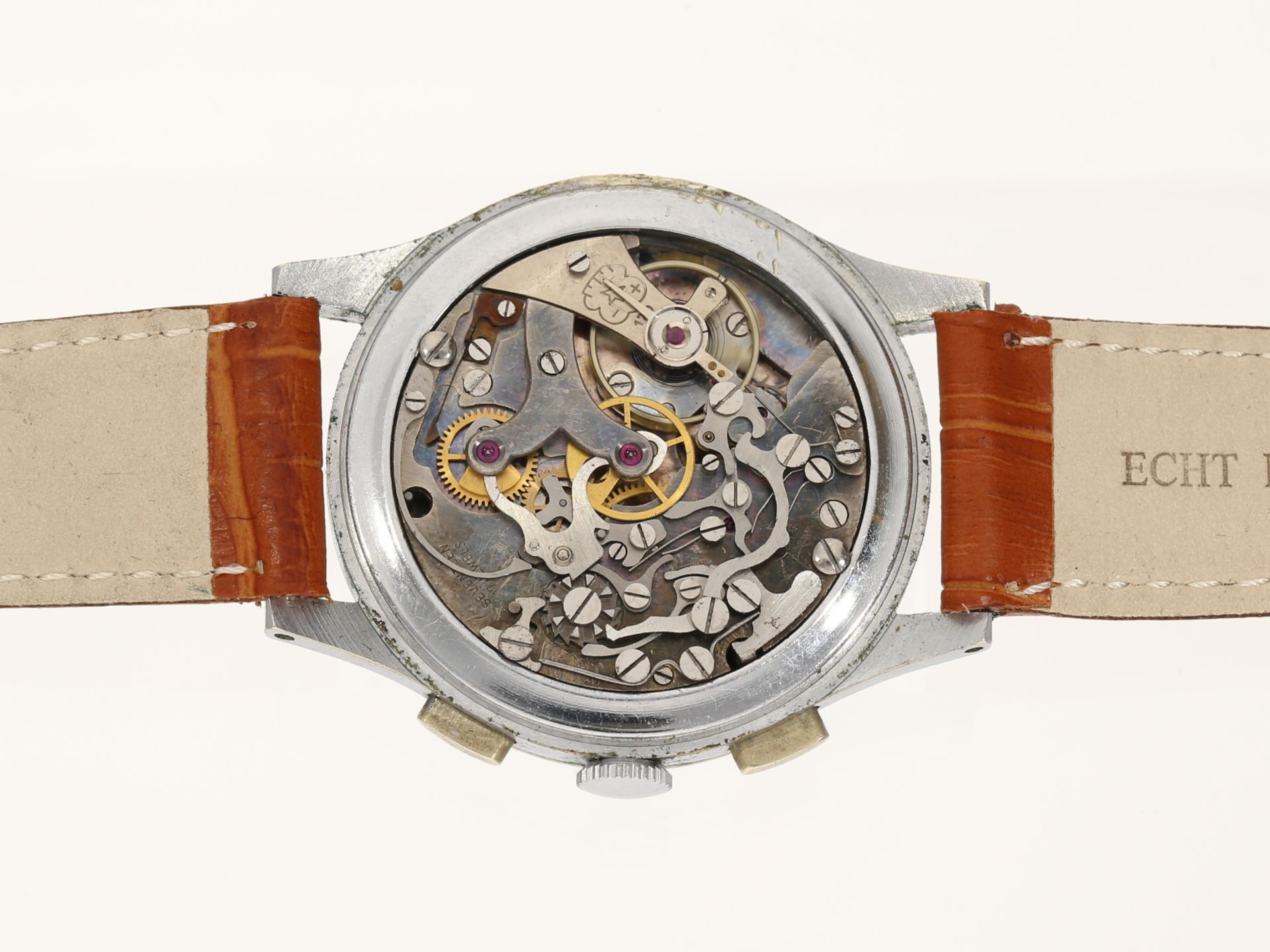 Armbanduhr: schöner großer vintage Chronograph von Breitling, Ref. 178, Stahl/Metall, 1960er - Image 4 of 5