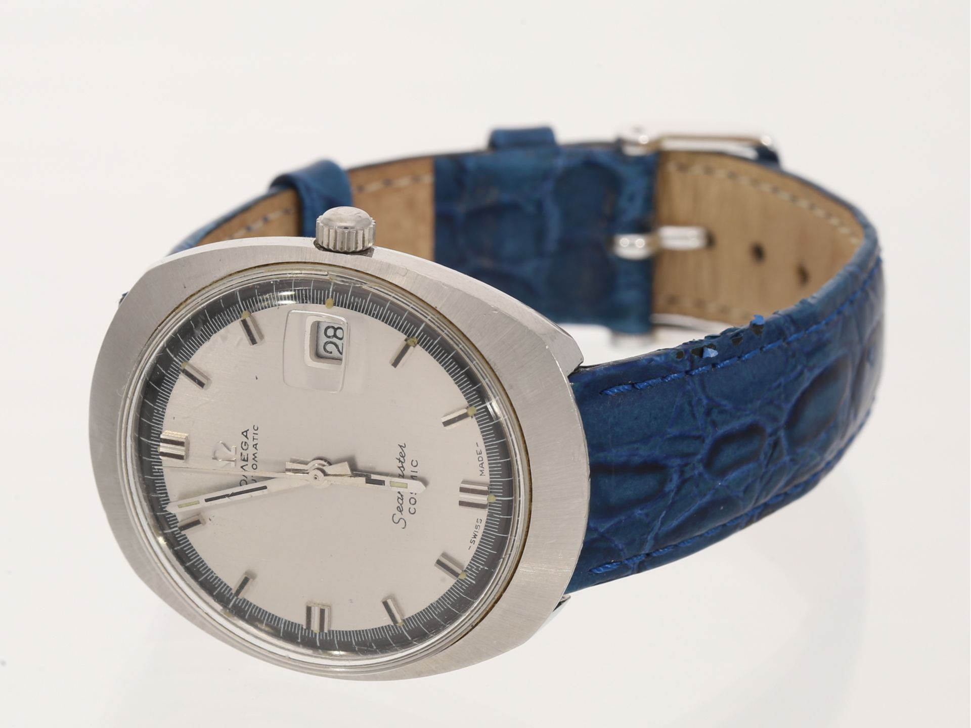 Armbanduhr: vintage Taucheruhr Omega Seamaster Cosmic in Stahl, Ref. 166045, 1970er - Bild 2 aus 4