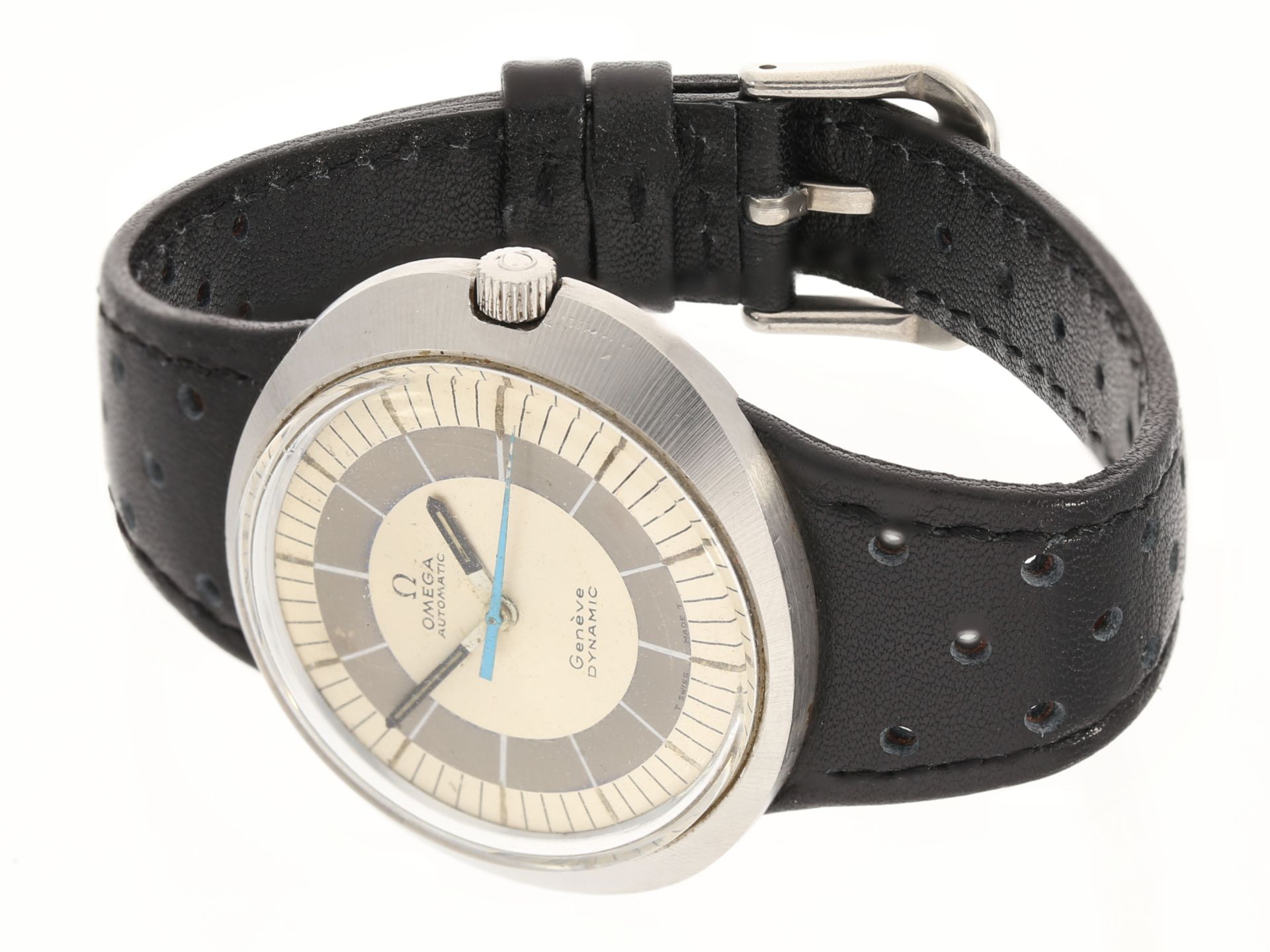 Armbanduhr: vintage Sportmodell Omega Dynamic in Stahl, Ende 1960er - Bild 2 aus 3