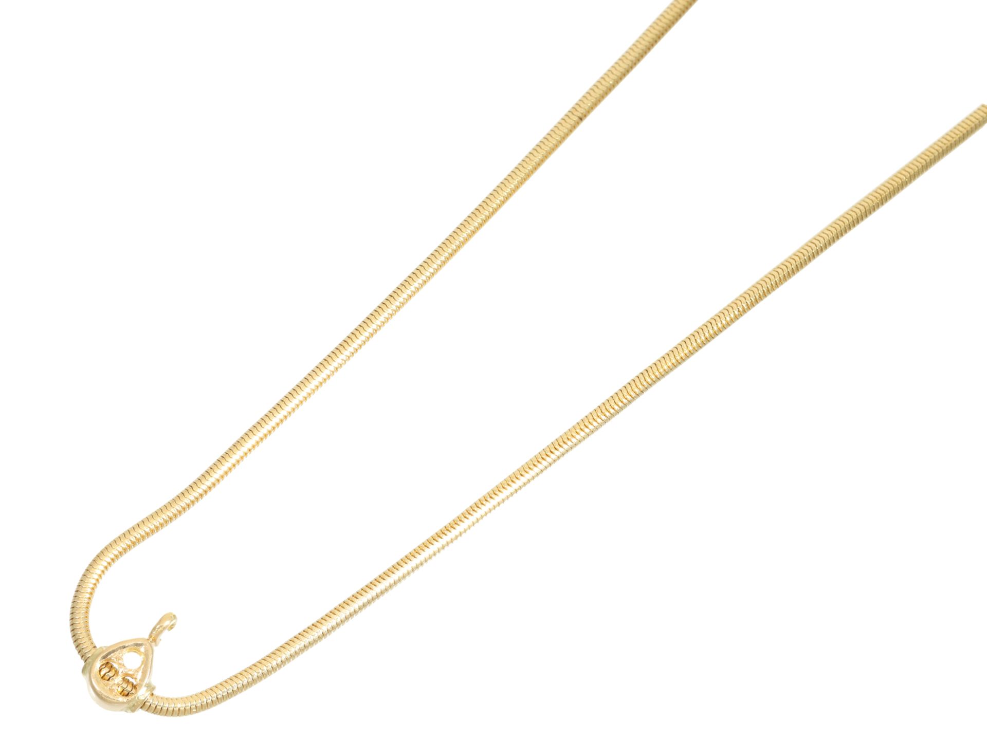 Kette/Collier: hochwertige goldene Schlangenkette der Marke "Lüth Bijoux" aus 18K Gelbgold - Image 2 of 3