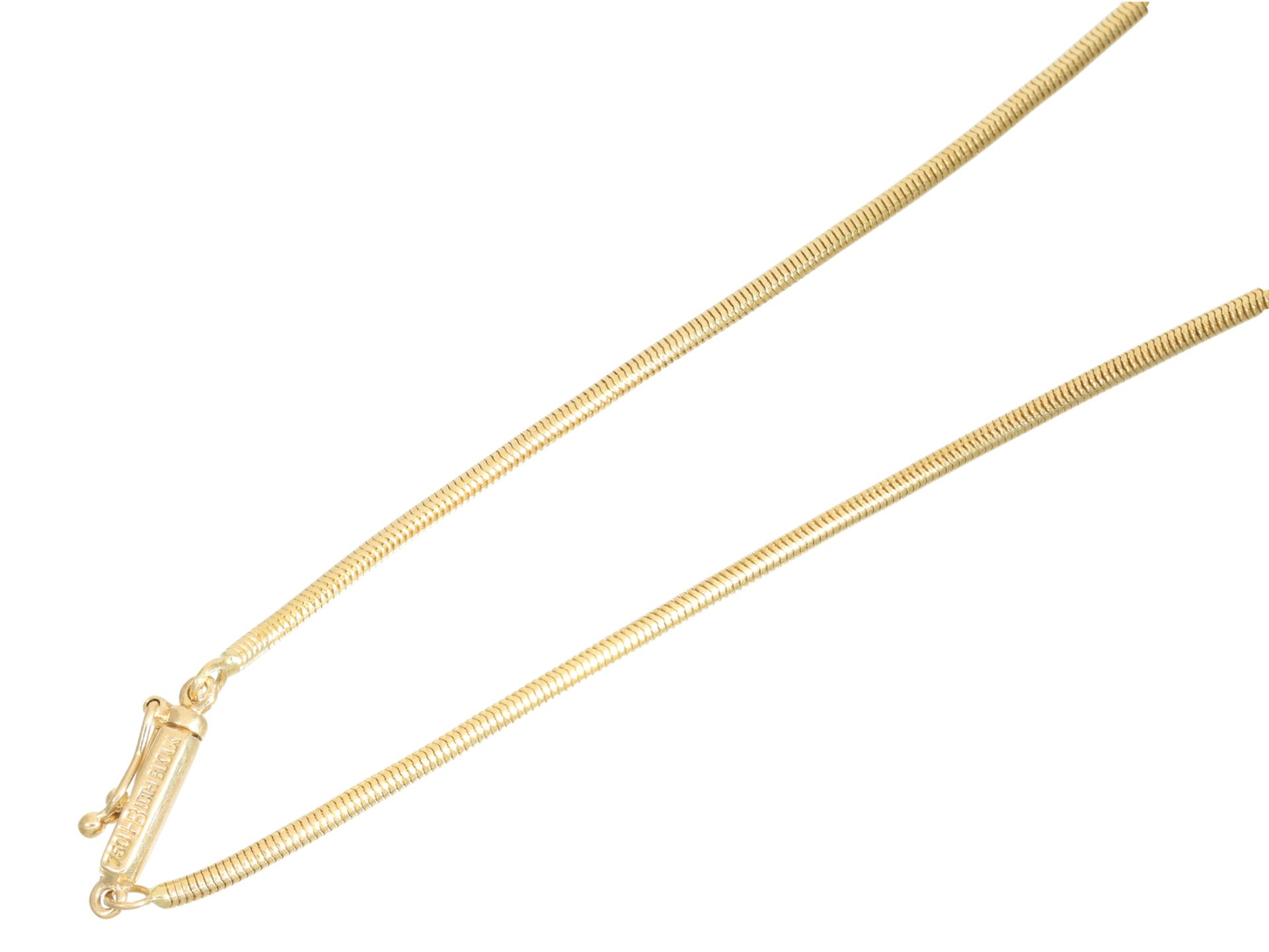 Kette/Collier: hochwertige goldene Schlangenkette der Marke "Lüth Bijoux" aus 18K Gelbgold - Image 3 of 3