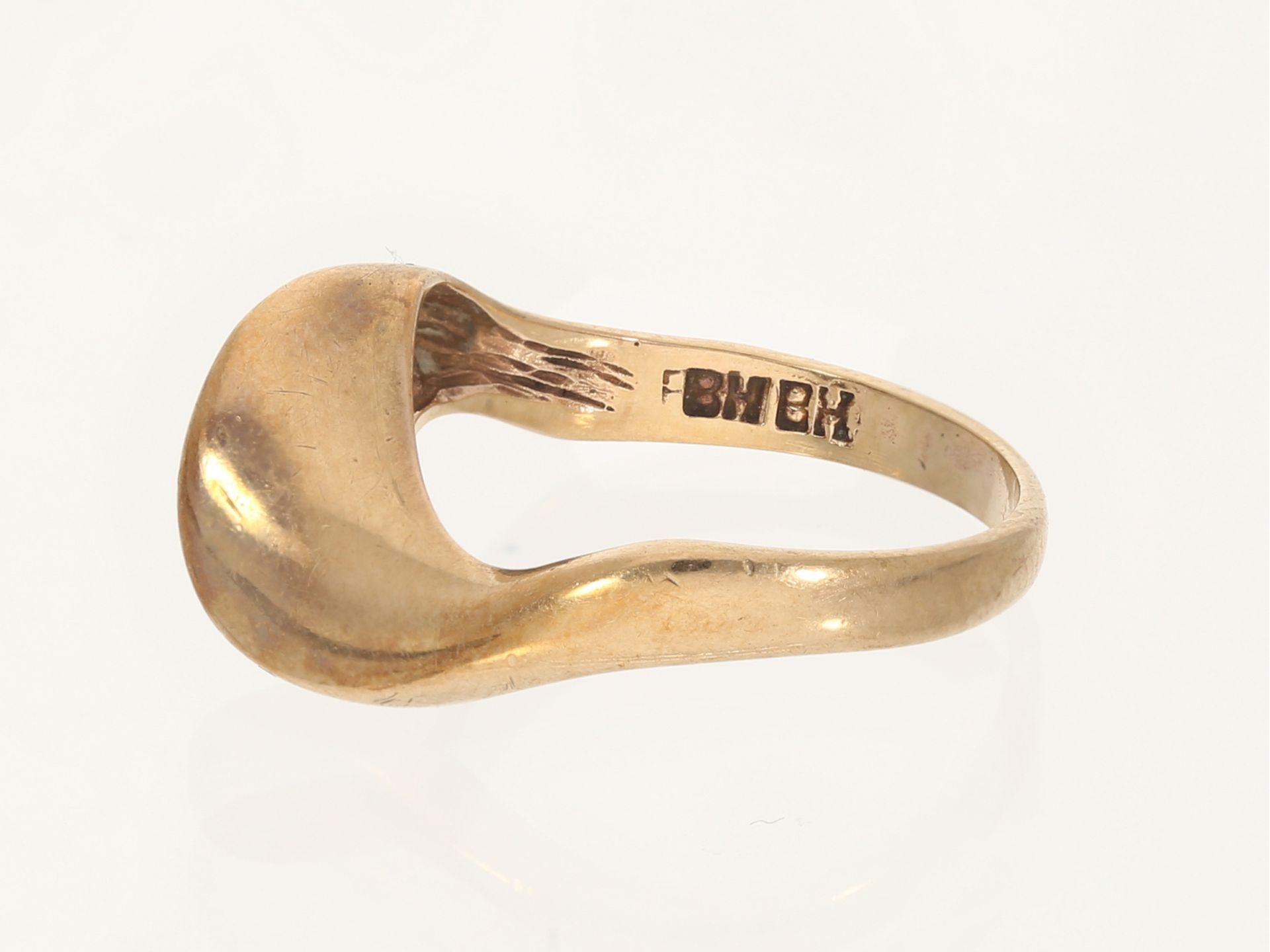 Ring: verspielter Goldschmiedering aus 14K Gold - Bild 3 aus 4