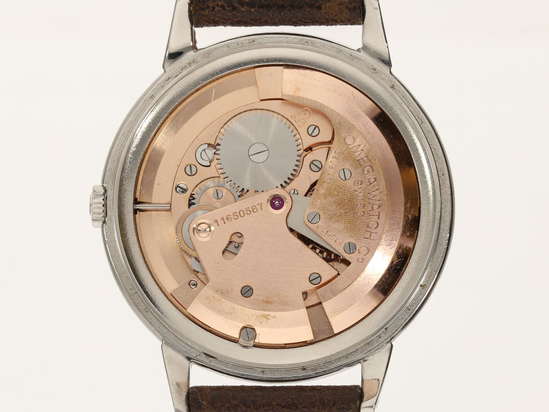 Armbanduhr: vintage Omega 2482-2 Jumbo in Stahl, 1950er - Bild 4 aus 6