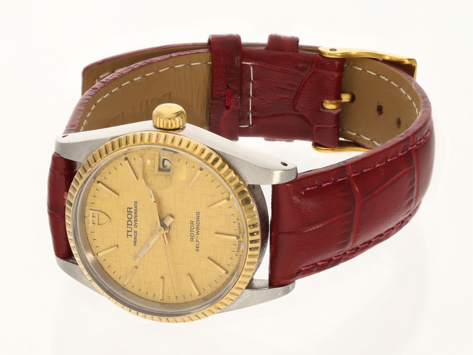 Armbanduhr: vintage Tudor Prince Oysterdate in Stahl/Gold, Ref. 72033, Ende 1980er Jahre - Bild 4 aus 8