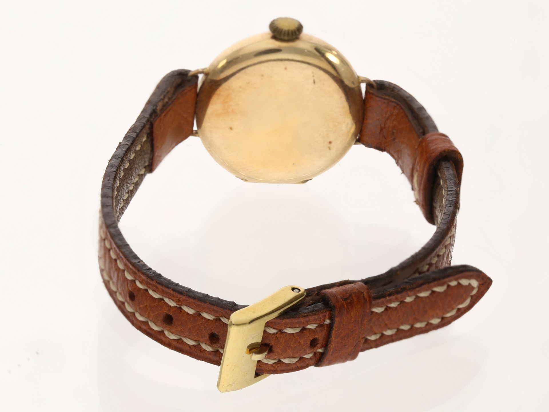Armbanduhr: frühe Damenuhr der Marke Rolex, 14K Gold, 1930/40 - Image 3 of 3