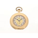 Taschenuhr: feine 14K Gold Omega mit extravagantem Jugendstilgehäuse, Schweiz um 1910