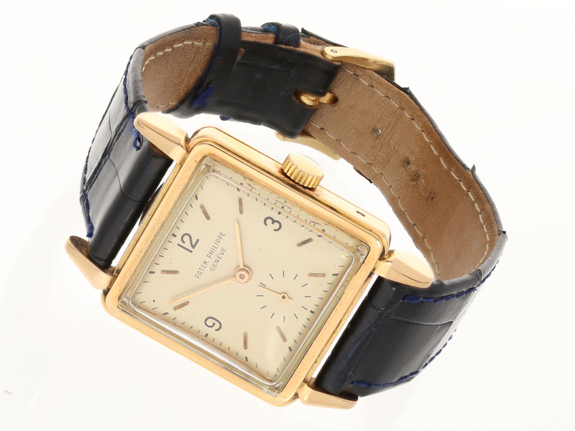 Armbanduhr: sehr seltene vintage Herrenarmbanduhr von Patek Philippe REF. 2422, 1940er