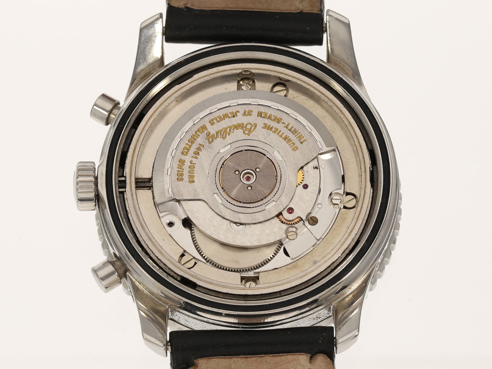 Armbanduhr: Breitling Navitimer 1461 Chronograph in Stahl, Re. A19022, limitiert No. 164/250 - Bild 5 aus 6