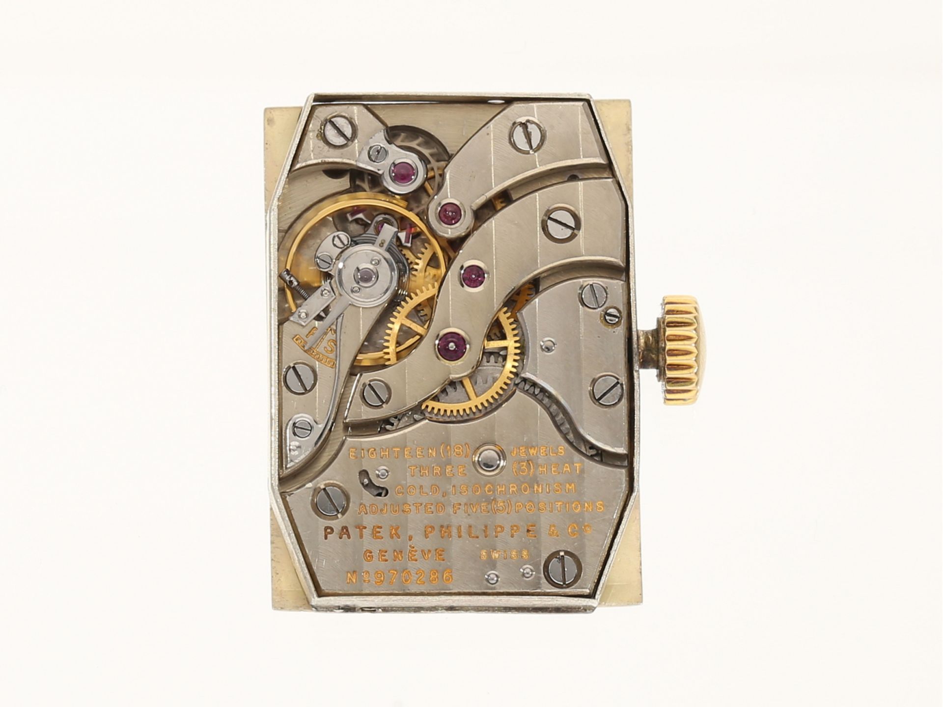 Armbanduhr: vintage Patek Philippe TOP HAT Ref. 1450 in 18K Gold, 1940er - Bild 6 aus 8