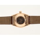 Armbanduhr: frühes Rolex Oyster Perpetual Bubble Back Chronometer Ref. 3131 in 18K Rotgold, ca. 1944
