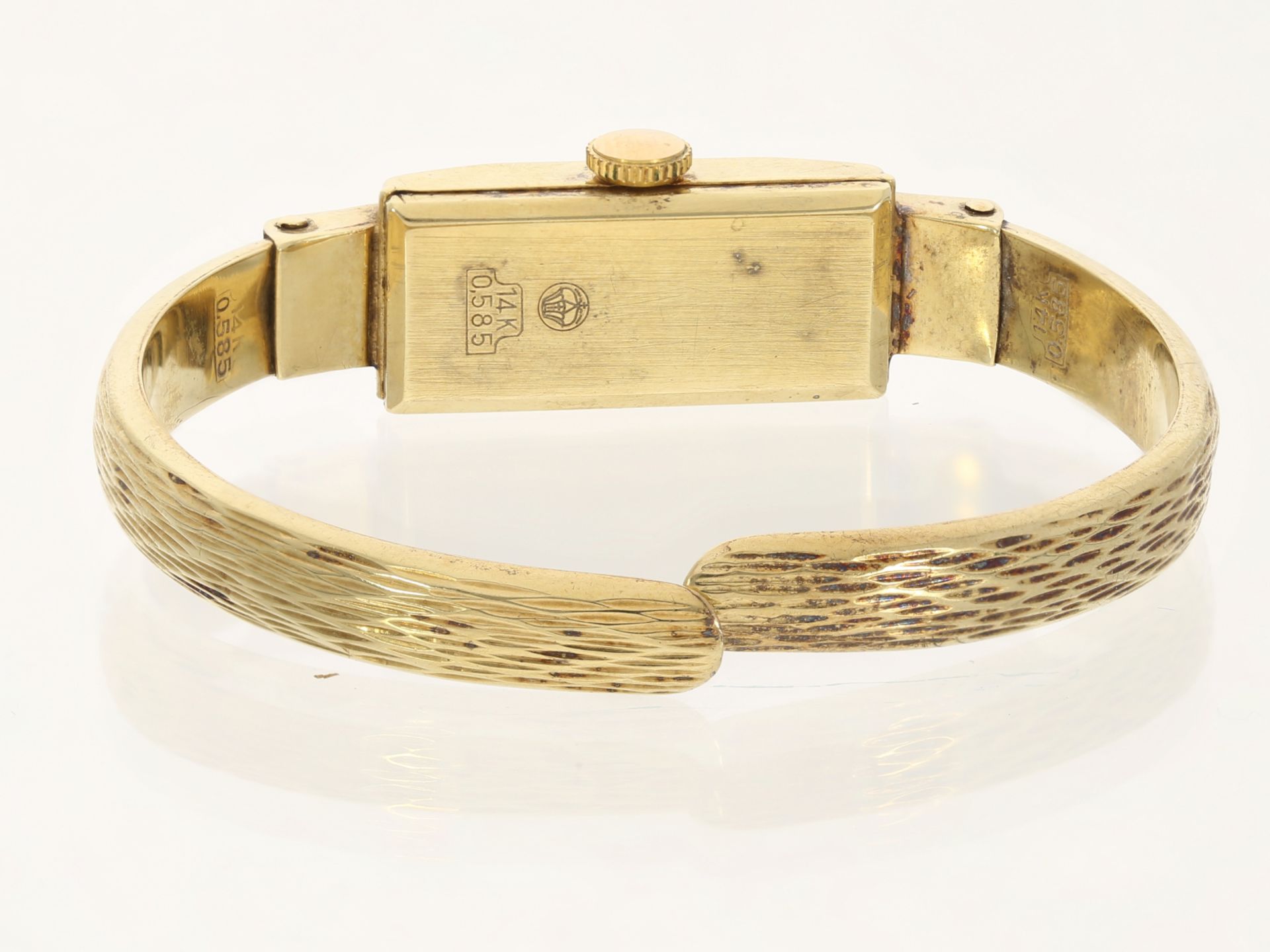 Armbanduhr: vintage Spangenuhr der Marke Arctos, 14K Gold - Bild 3 aus 3