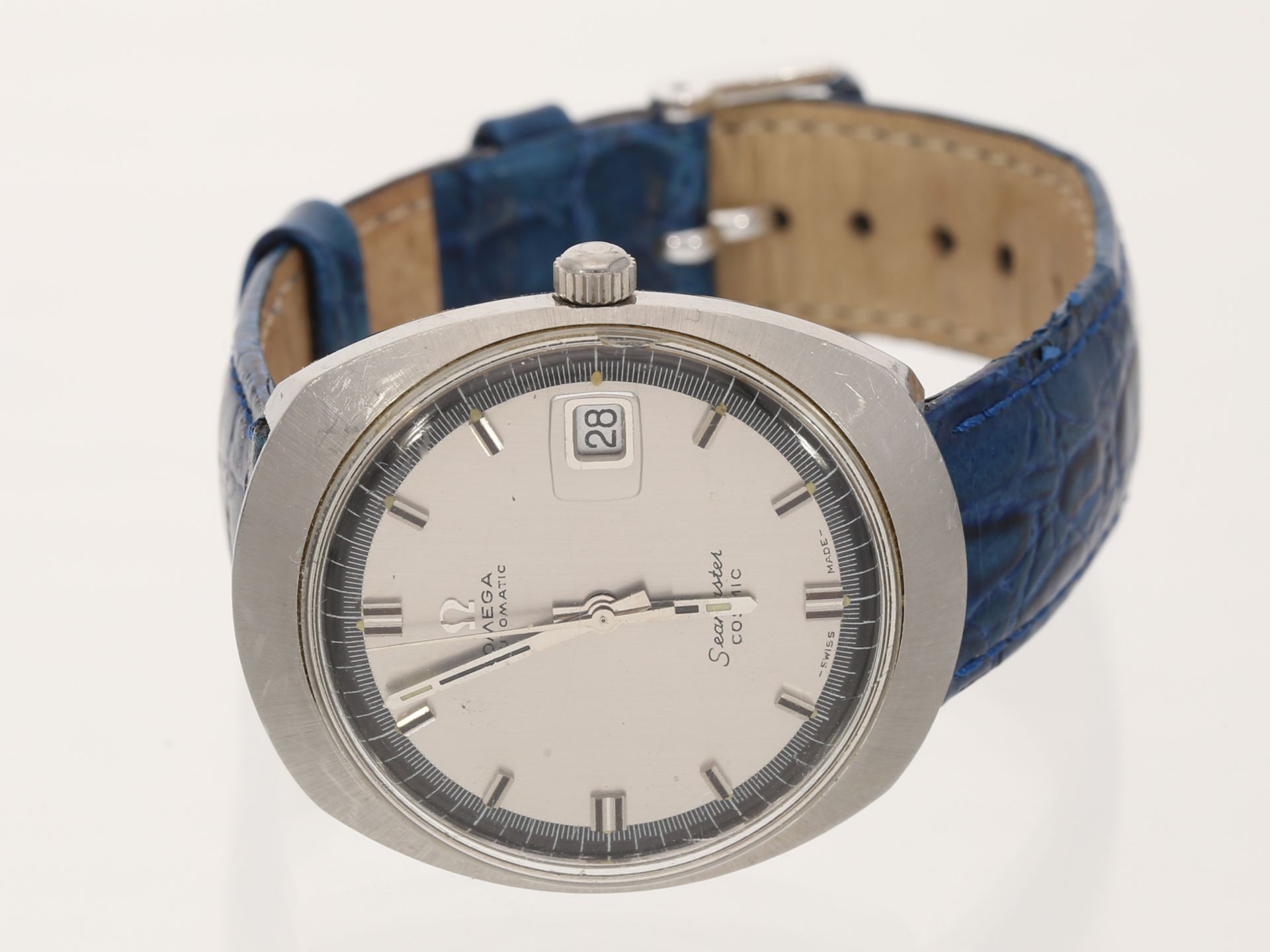 Armbanduhr: vintage Taucheruhr Omega Seamaster Cosmic in Stahl, Ref. 166045, 1970er - Bild 4 aus 4