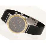 Armbanduhr: sportlicher IWC Chronograph IW3720 "Porsche Design" Titan/Stahl/Gold, 90er Jahre