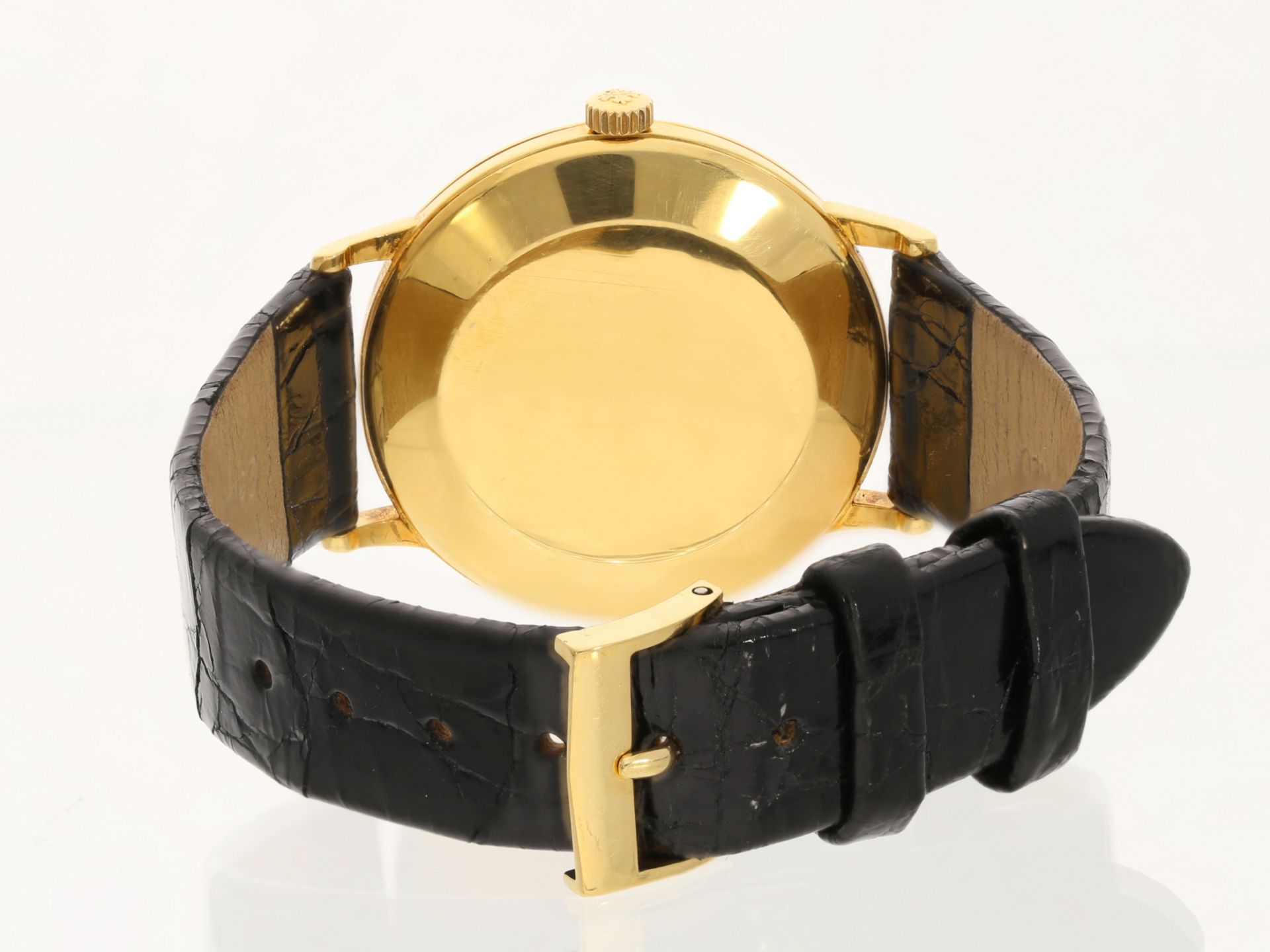 Armbanduhr: gesuchte große Patek Philippe Calatrava Amagnetic Ref.3410 von 1965, Extrakt & Box - Bild 3 aus 6