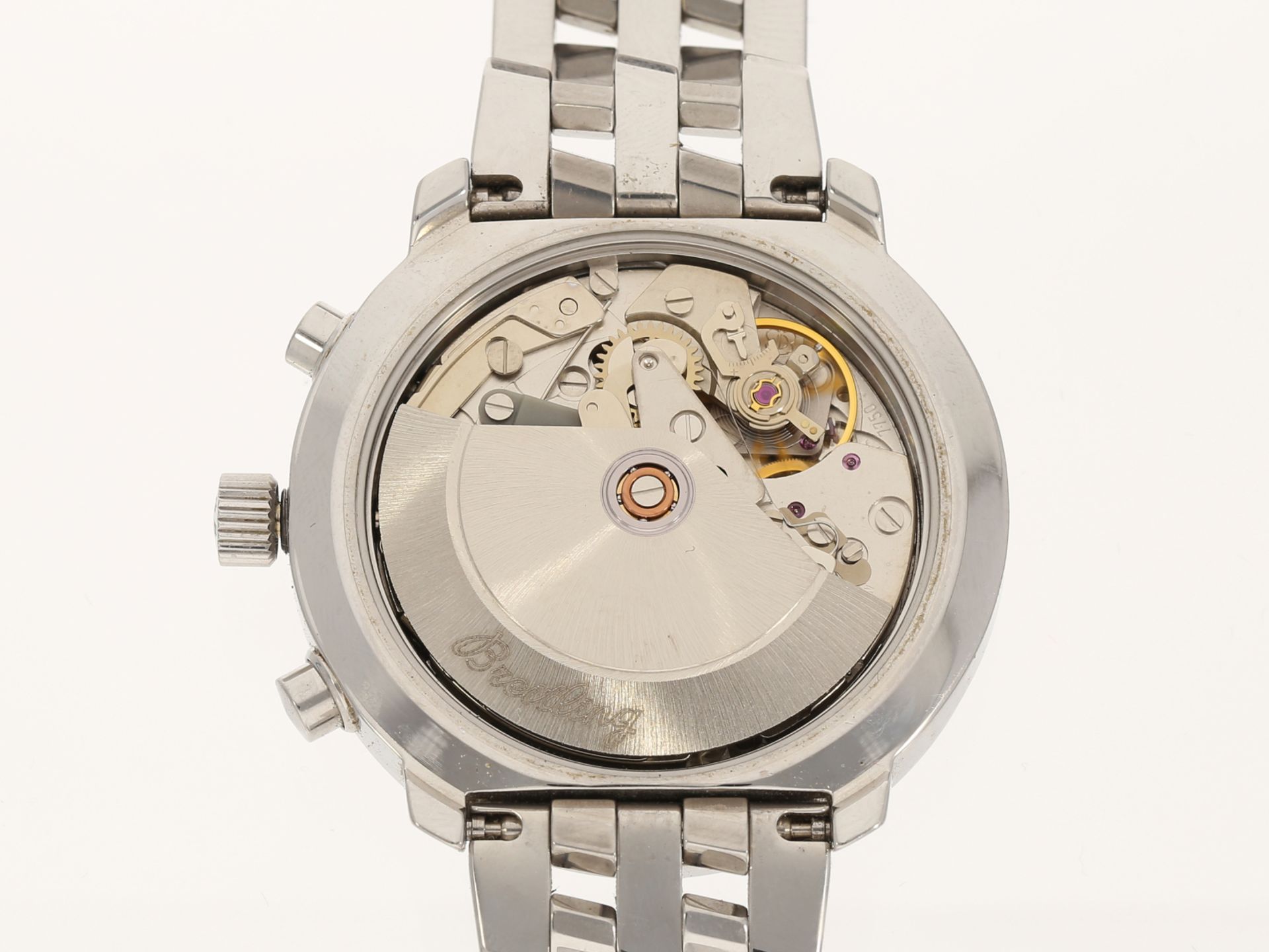Armbanduhr: Breitling Astromat Longitude A20405 in Stahl, 1990er - Bild 5 aus 6