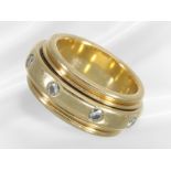 Ring: massiver hochwertiger Goldschmiedering im Piaget-Stil, 18K Gold