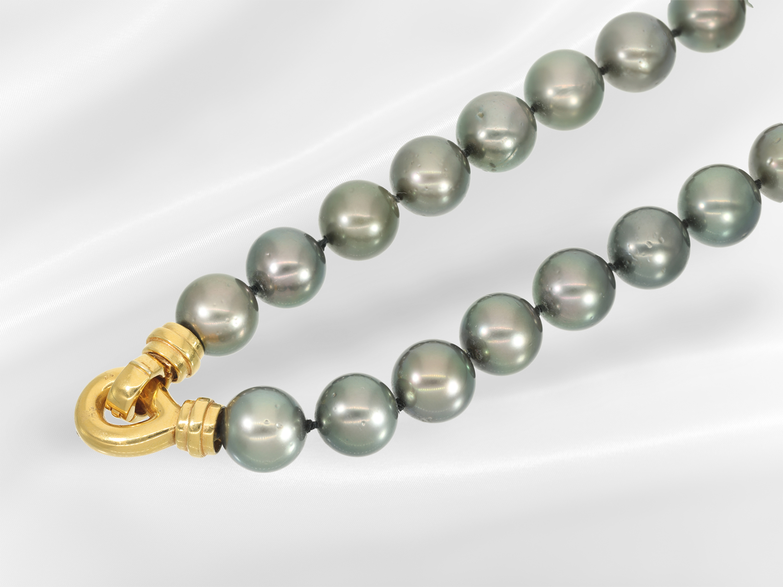 Necklace: formerly very expensive Tahitian pearl necklace 12-15mm!, original price approx. 13,000€,  - Image 5 of 6