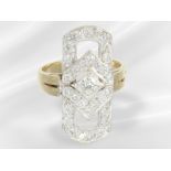 Ring: unusual vintage goldsmith ring with fine brilliant-cut diamonds, approx. 1.15ct