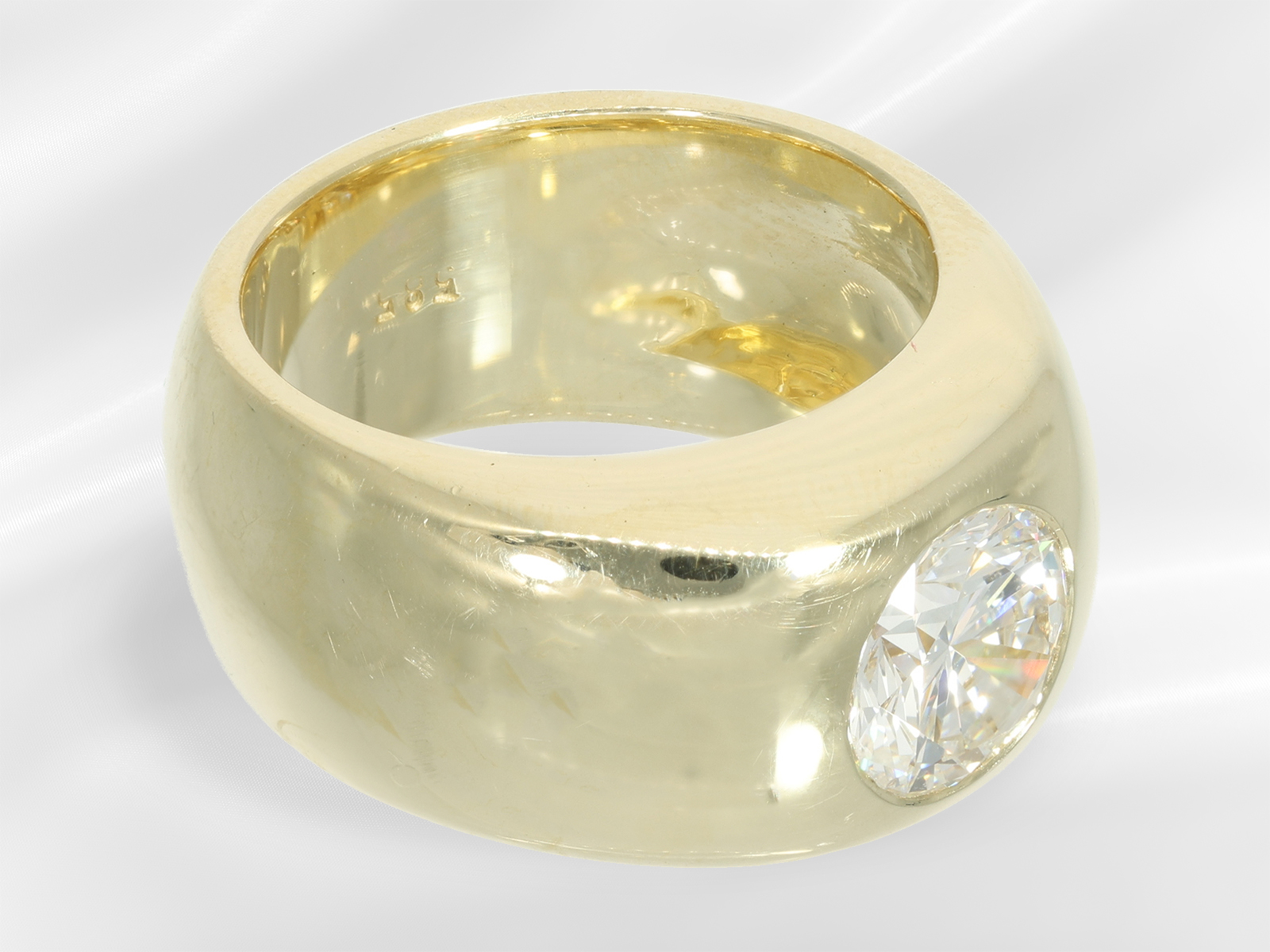 Ring: very high-quality brilliant-cut diamond solitaire ring of the finest quality, approx. 1.5ct - Image 3 of 3