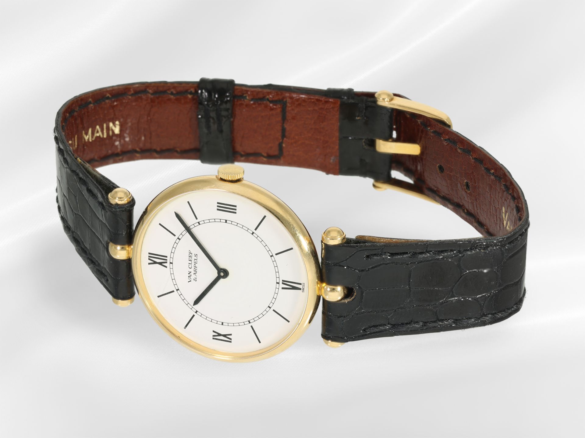 Armbanduhr: luxuriöse Damenuhr, Van Cleef & Arpels, 18K Gold - Bild 2 aus 3