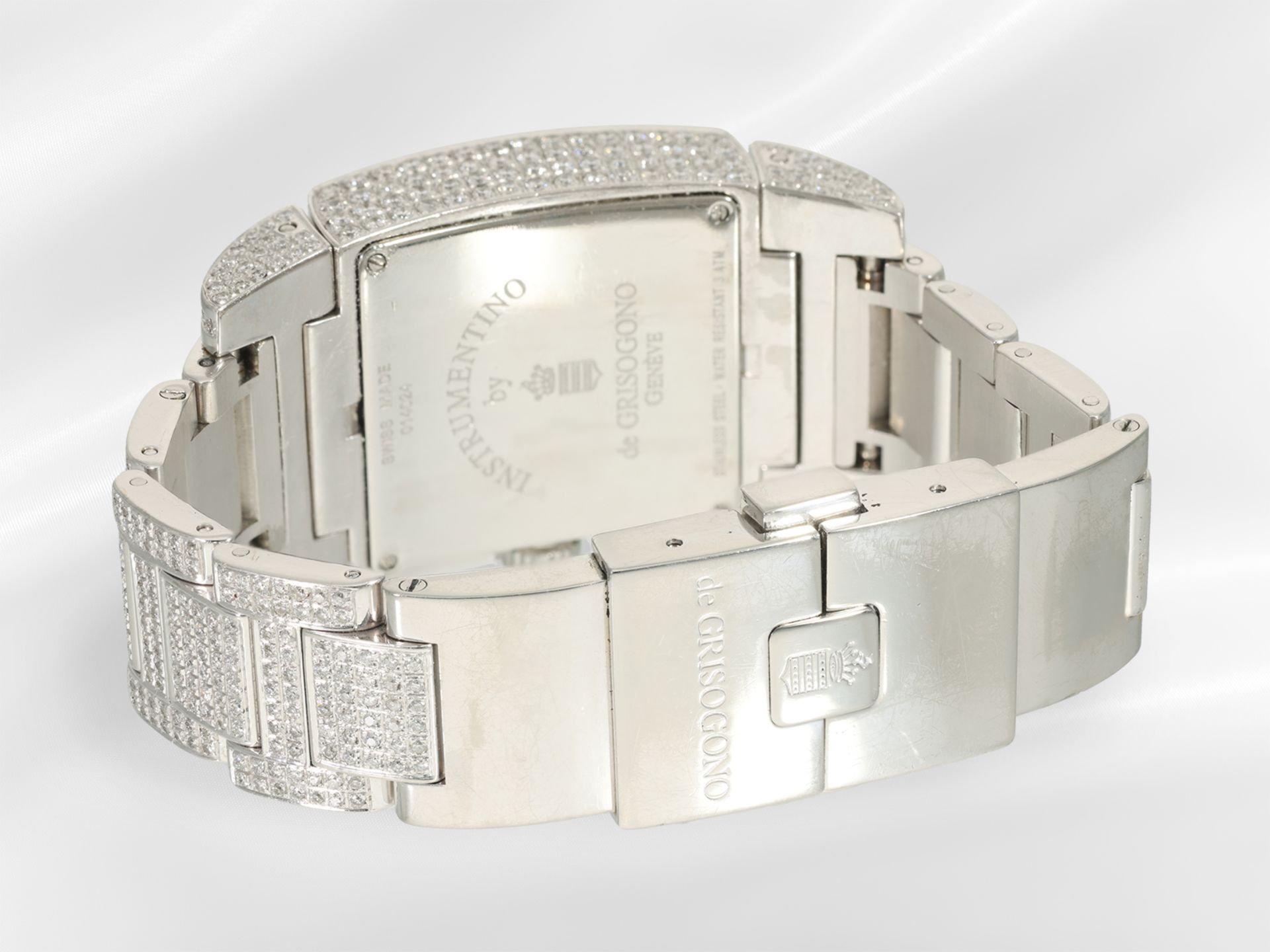 Armbanduhr: sehr hochwertige, luxuriöse Herrenuhr/Damenuhr, "Instrumentino by Grisogno Geneve" - Bild 6 aus 8