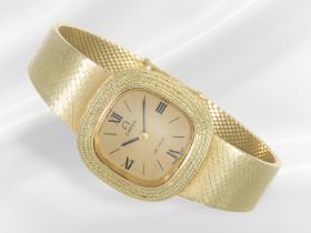 Armbanduhr: goldene vintage Damenuhr Omega De Ville, Handaufzug