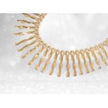 Valuable and extremely decorative vintage goldsmith's 18K gold necklace
