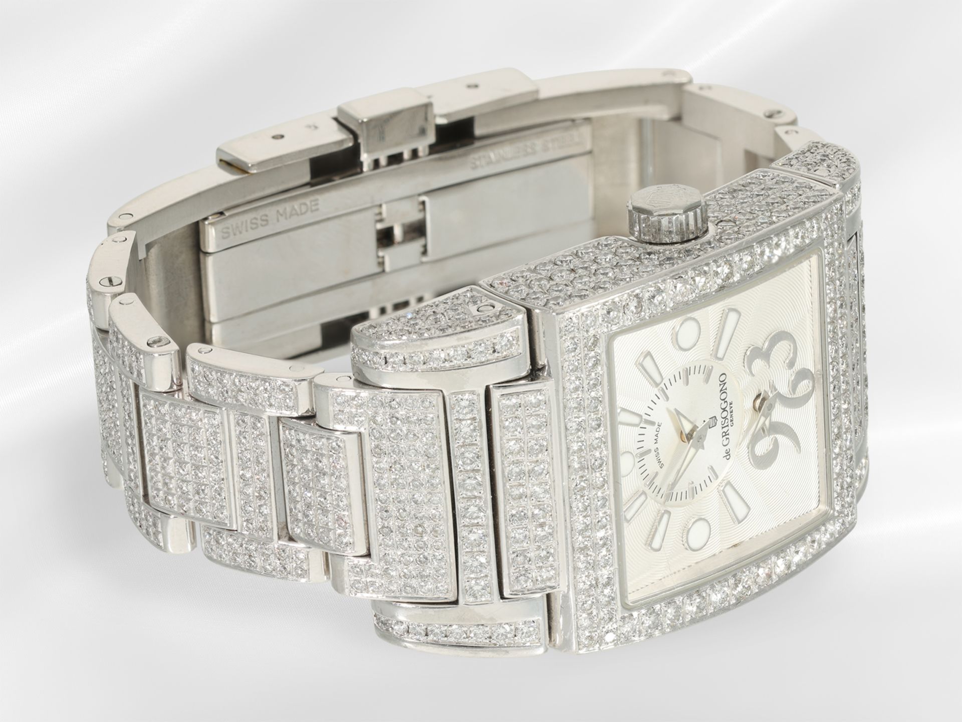 Armbanduhr: sehr hochwertige, luxuriöse Herrenuhr/Damenuhr, "Instrumentino by Grisogno Geneve" - Bild 5 aus 8