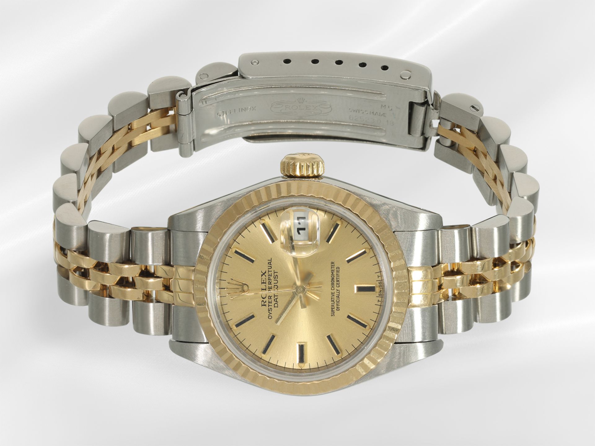 Armbanduhr: Rolex Lady-Datejust Ref.69173 in Stahl/Gold, Baujahr 1987 - Bild 3 aus 4