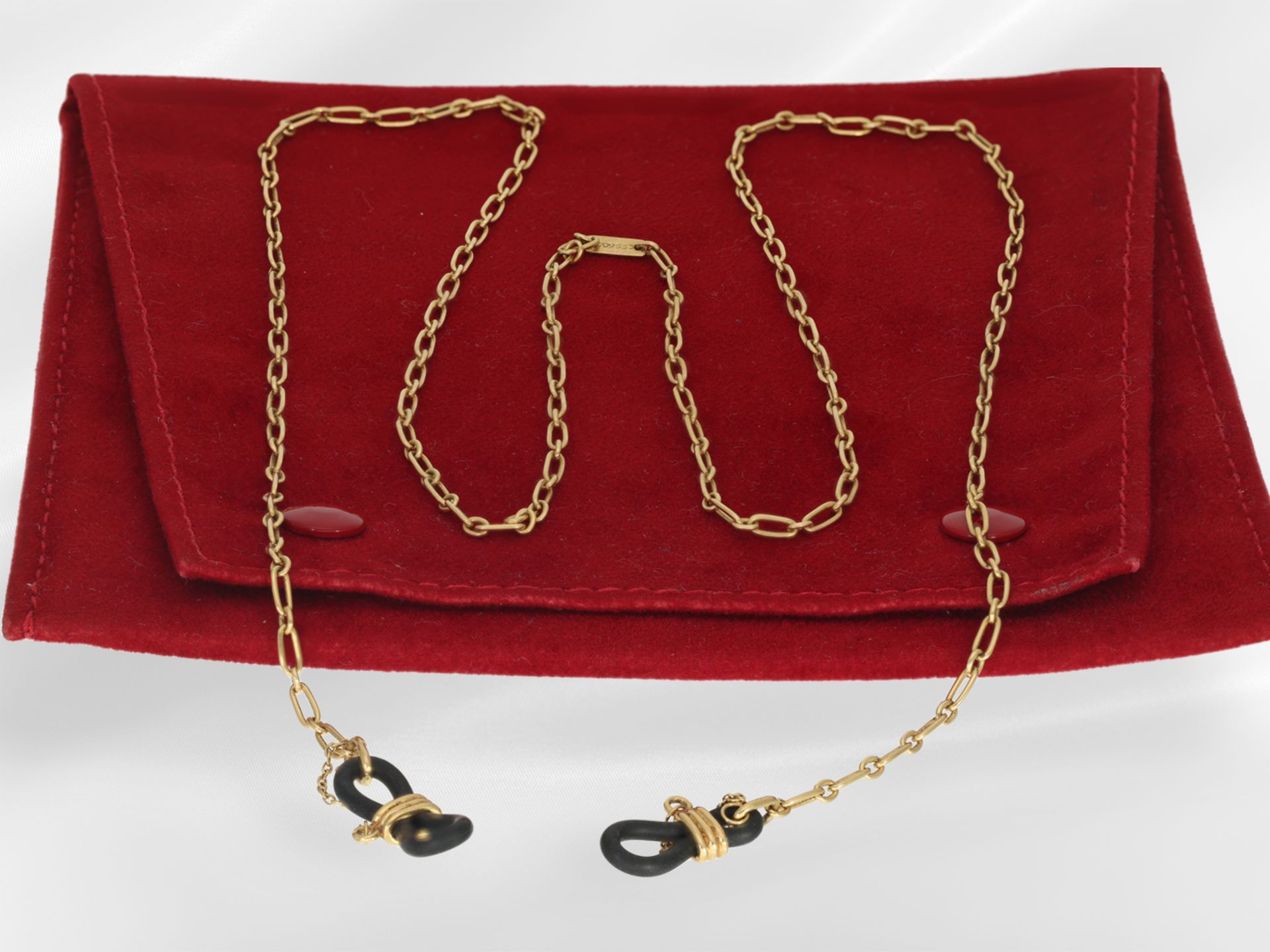 Cartier Brillenkette aus 18K Gelbgold mit originalem Etui und Zertifikat