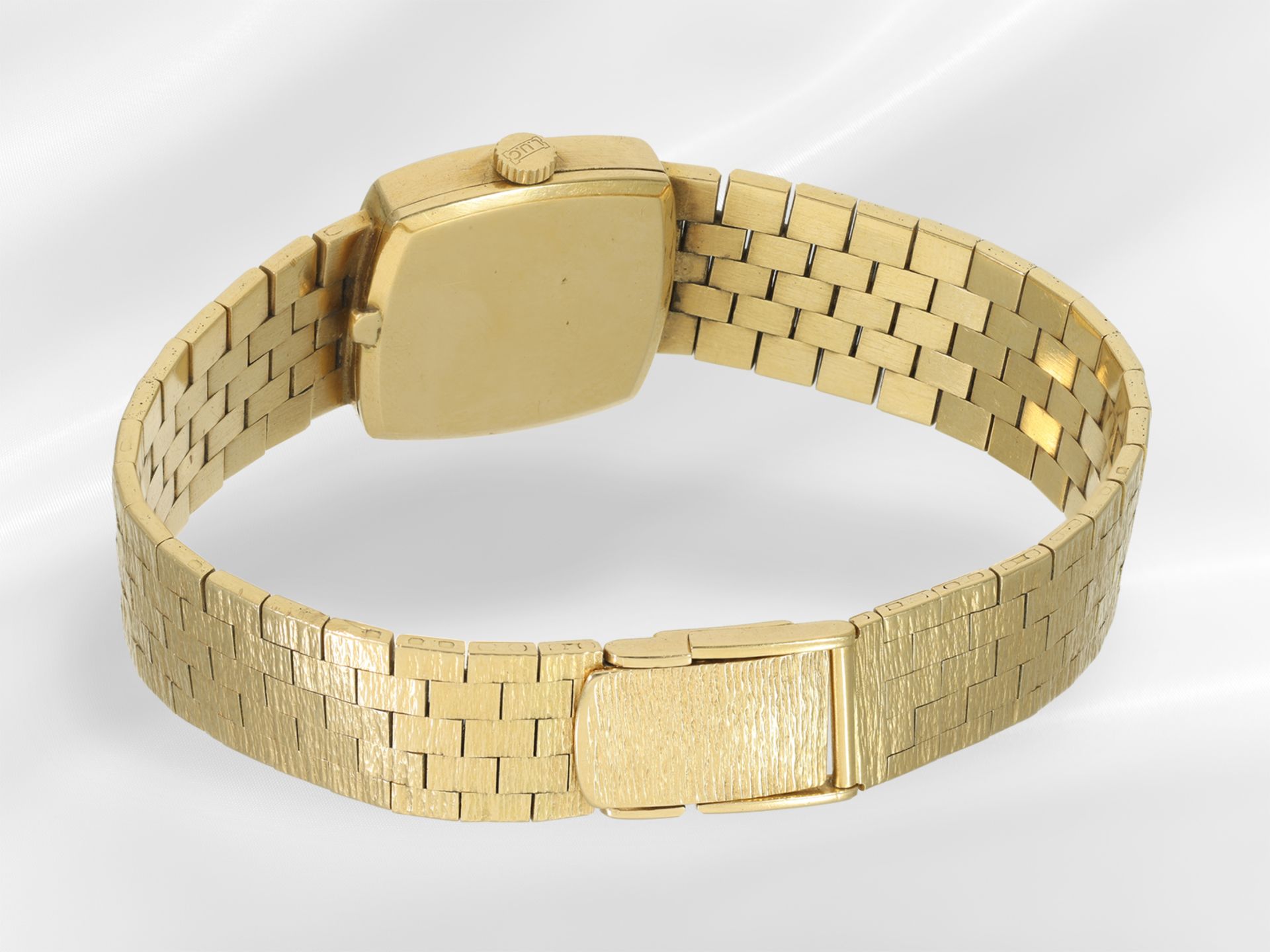 Armbanduhr: hochwertige und ehemals teure vintage Damenuhr von Chopard, 18K Gold, - Bild 3 aus 3