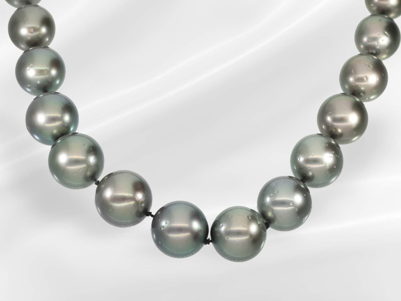 Necklace: formerly very expensive Tahitian pearl necklace 12-15mm!, original price approx. 13,000€,  - Image 4 of 6