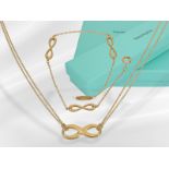 Necklace/bracelet: very beautiful Tiffany jewellery set, 18K gold, with original boxes