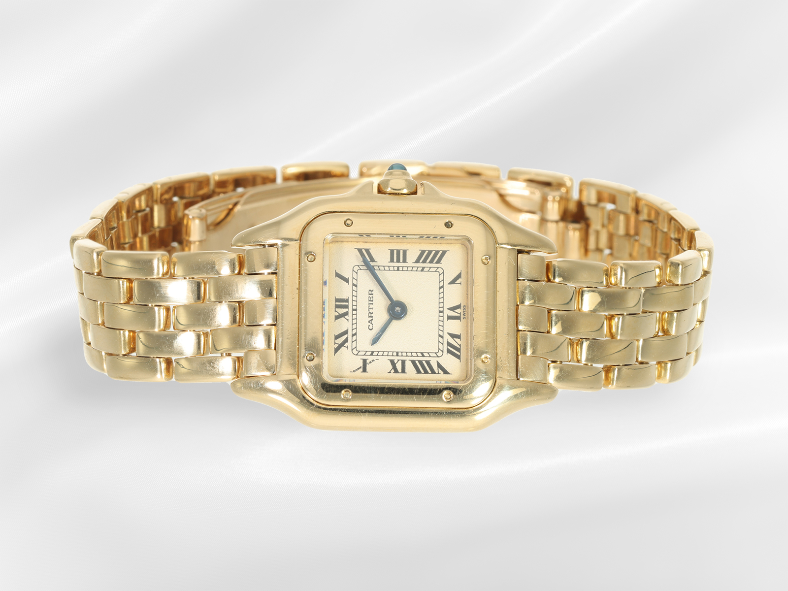 Wristwatch: luxurious Cartier ladies' watch in 18K gold "Panthère 22 x 28" - Image 3 of 4