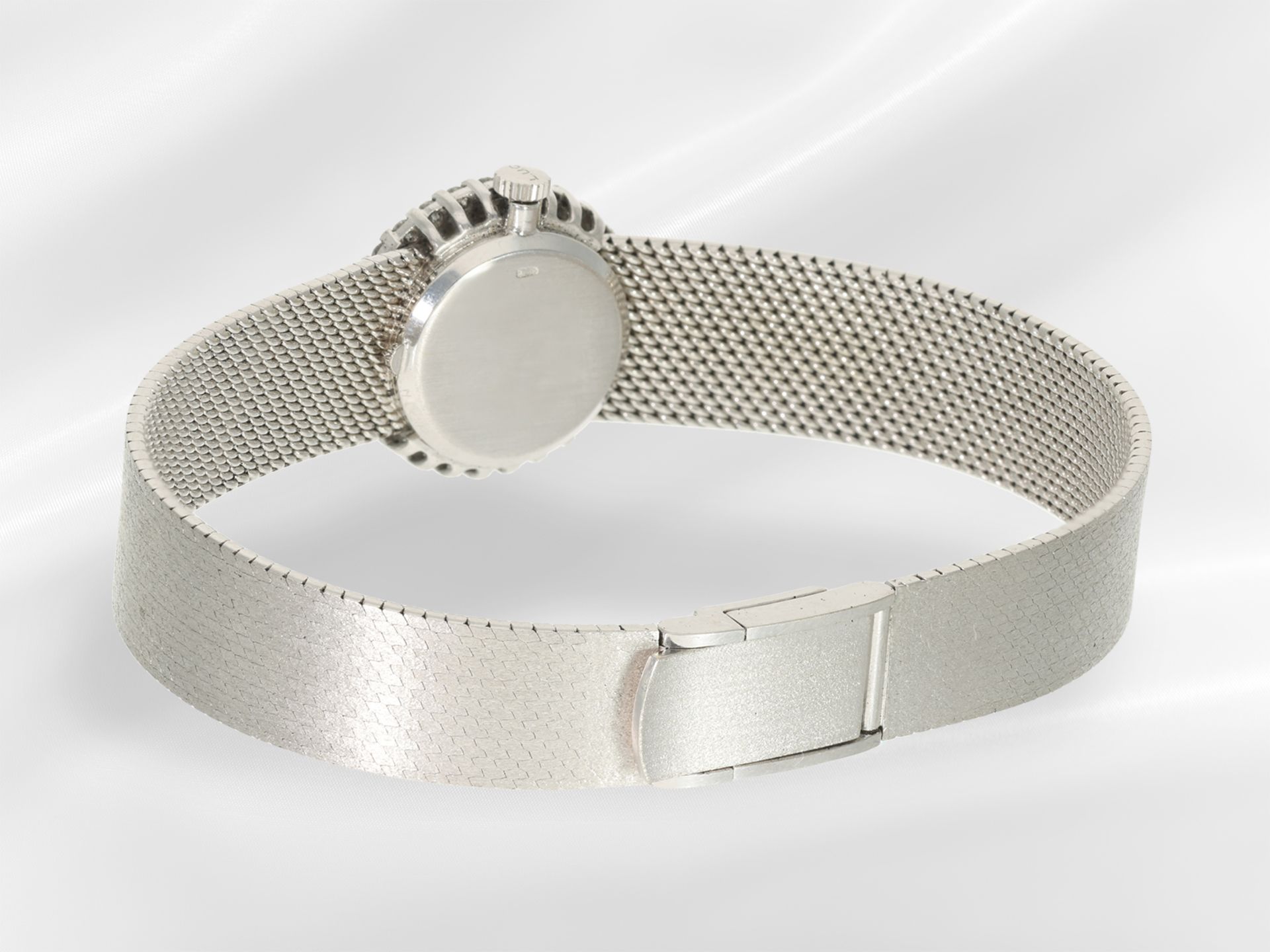 Armbanduhr: luxuriöse Damenuhr von Chopard mit Brillantlünette und Lapislazuli- Zifferblatt - Bild 4 aus 4