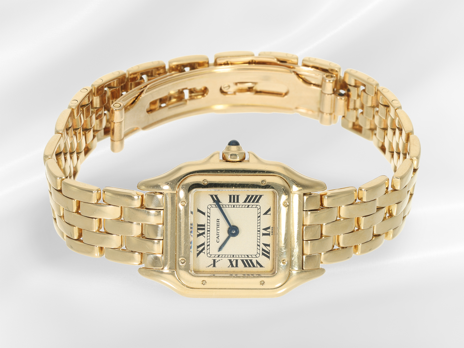 Wristwatch: luxurious Cartier ladies' watch in 18K gold "Panthère 22 x 28" - Image 2 of 4
