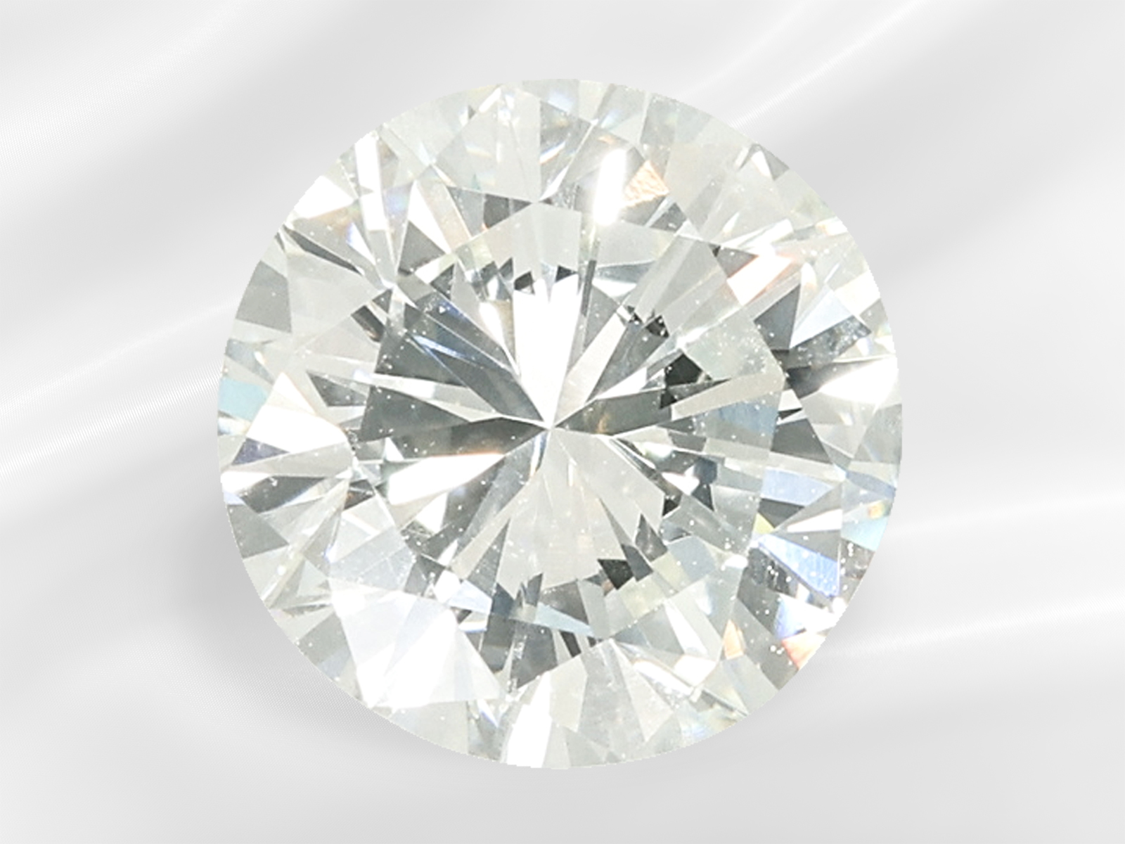 Extremely fine brilliant-cut diamond in top quality, Top Wesselton/VVS1 1.16ct, DPL Expertise