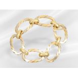 Bracelet: extremely high-quality and heavy tricolour designer gold bracelet, 18K gold