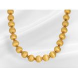 Chain/necklace: unusual 14K gold ball chain