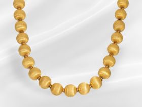 Kette/Collier: ausgefallene 14K goldene Kugelkette